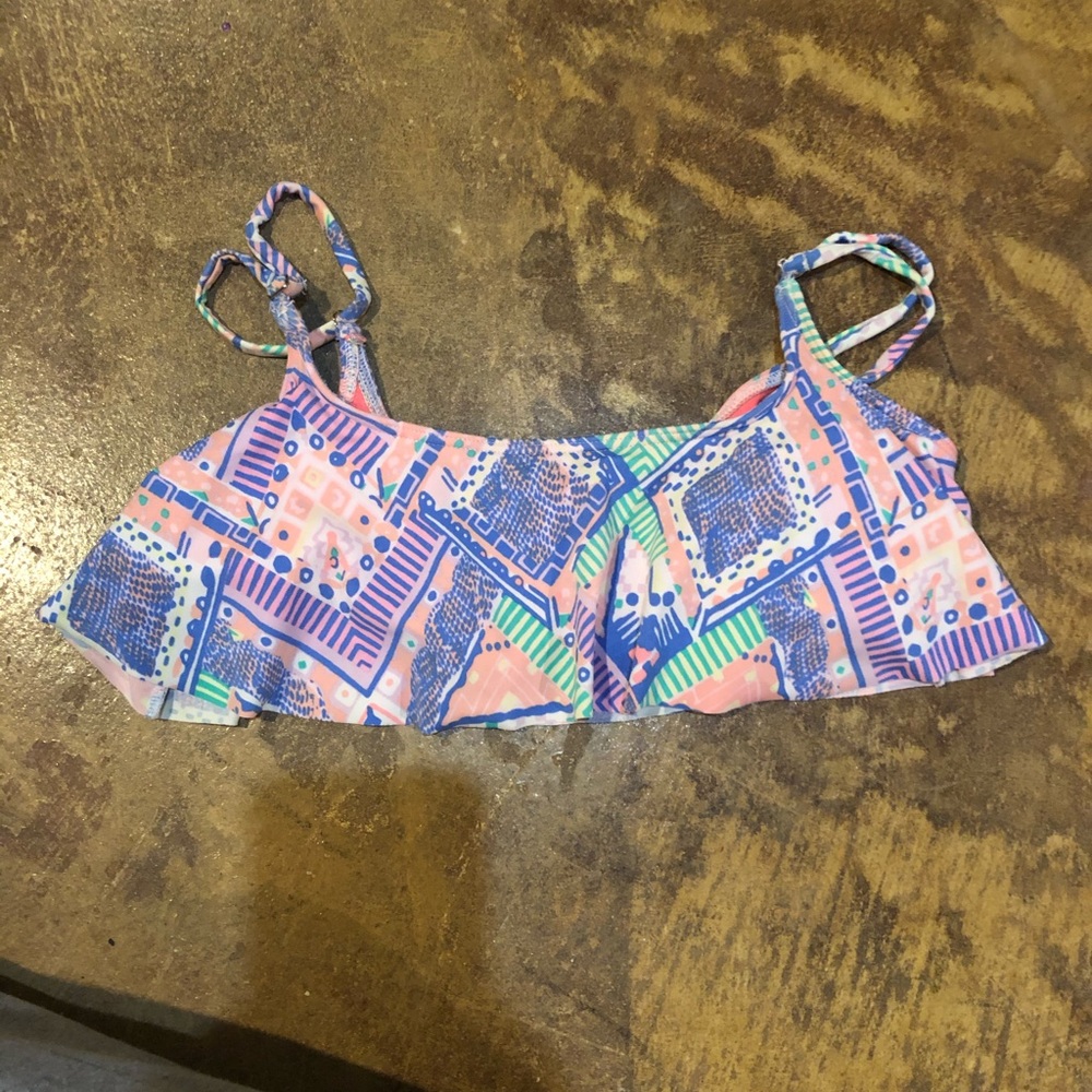 Flowy Multi Colored Bikini Top
